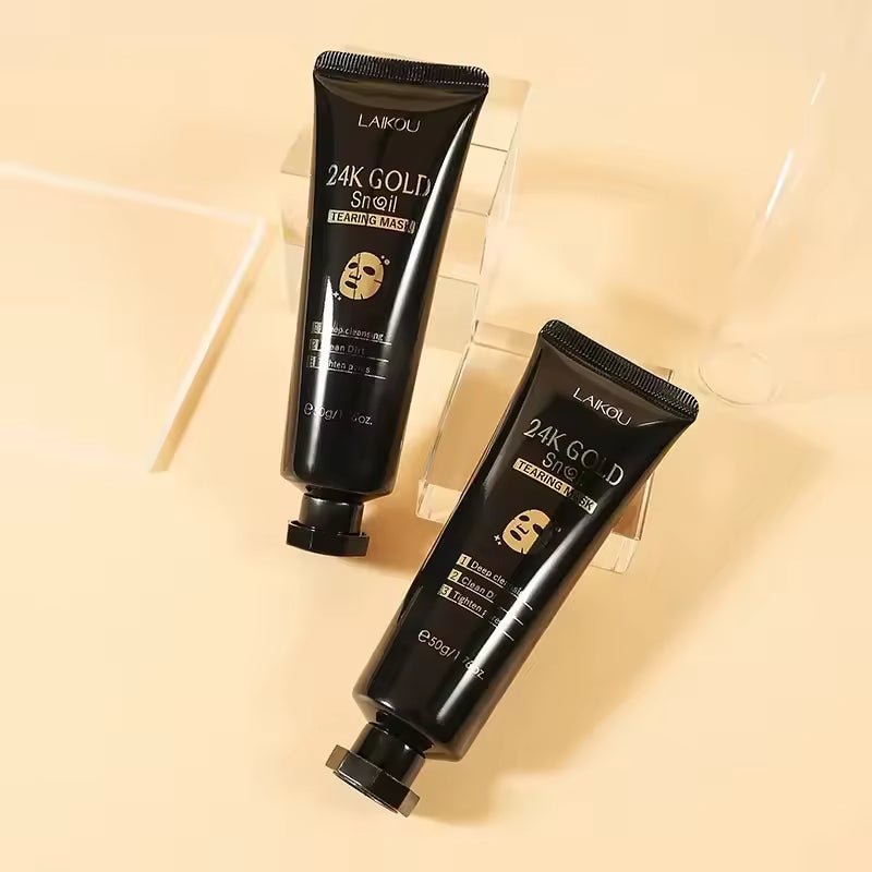 24K GOLD Snail Tearing Mask