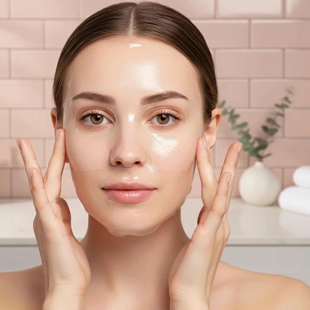 Masque visage au collagène